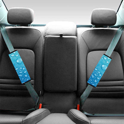 Water Drops Print Car Seat Belt Covers