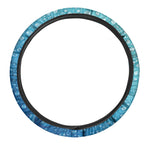 Water Drops Print Car Steering Wheel Cover