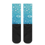 Water Drops Print Crew Socks