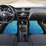 Water Drops Print Front and Back Car Floor Mats
