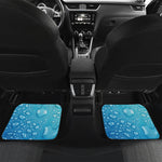 Water Drops Print Front and Back Car Floor Mats