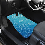 Water Drops Print Front and Back Car Floor Mats