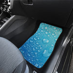 Water Drops Print Front and Back Car Floor Mats