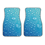 Water Drops Print Front Car Floor Mats