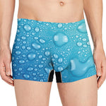 Water Drops Print Men's Boxer Briefs