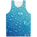 Water Drops Print Men's Tank Top