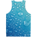 Water Drops Print Men's Tank Top