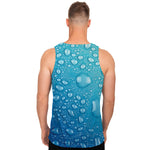 Water Drops Print Men's Tank Top