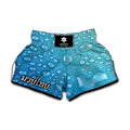 Water Drops Print Muay Thai Boxing Shorts