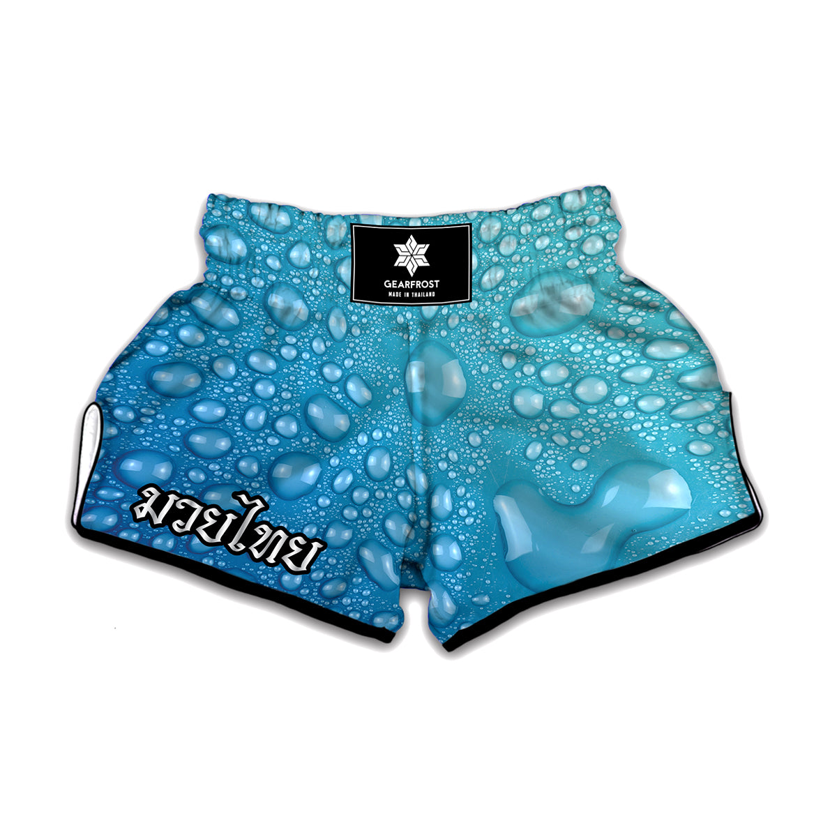 Water Drops Print Muay Thai Boxing Shorts