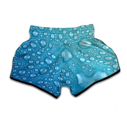 Water Drops Print Muay Thai Boxing Shorts