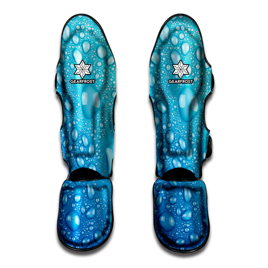 Water Drops Print Muay Thai Shin Guard