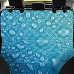 Water Drops Print Pet Car Back Seat Cover