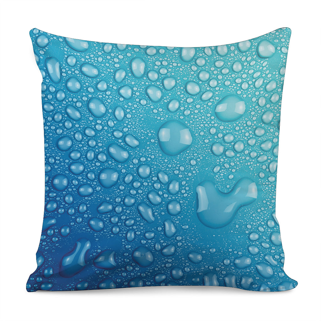 Water Drops Print Pillow Cover