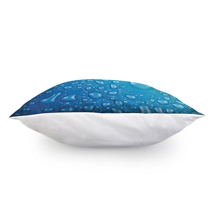 Water Drops Print Pillow Cover