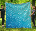 Water Drops Print Quilt