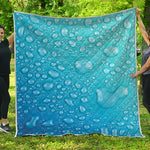 Water Drops Print Quilt