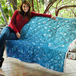 Water Drops Print Quilt