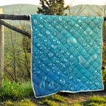 Water Drops Print Quilt