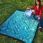Water Drops Print Quilt