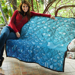 Water Drops Print Quilt