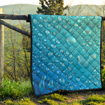 Water Drops Print Quilt