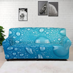 Water Drops Print Sofa Cover
