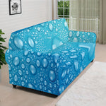 Water Drops Print Sofa Cover