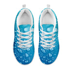 Water Drops Print White Sneakers