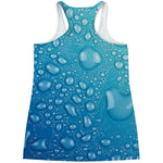 Water Drops Print Women's Racerback Tank Top