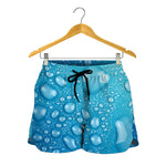 Water Drops Print Women's Shorts