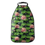Water Lily Flower Pattern Print Car Seat Organizers