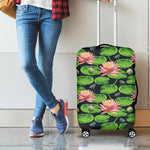 Water Lily Flower Pattern Print Luggage Cover