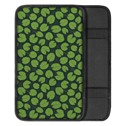 Water Lily Pads Pattern Print Car Center Console Cover