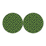 Water Lily Pads Pattern Print Car Coasters