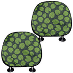 Water Lily Pads Pattern Print Car Headrest Covers