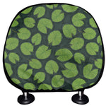 Water Lily Pads Pattern Print Car Headrest Covers