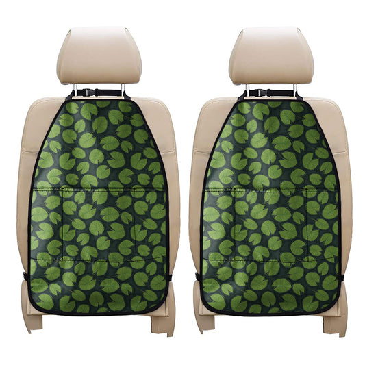 Water Lily Pads Pattern Print Car Seat Organizers