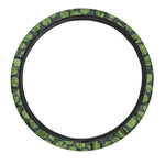 Water Lily Pads Pattern Print Car Steering Wheel Cover