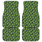 Water Lily Pads Pattern Print Front and Back Car Floor Mats