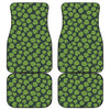 Water Lily Pads Pattern Print Front and Back Car Floor Mats