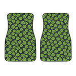 Water Lily Pads Pattern Print Front Car Floor Mats