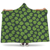 Water Lily Pads Pattern Print Hooded Blanket