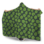 Water Lily Pads Pattern Print Hooded Blanket