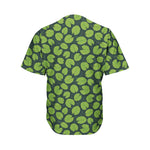 Water Lily Pads Pattern Print Men's Baseball Jersey