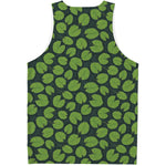 Water Lily Pads Pattern Print Men's Tank Top
