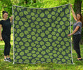 Water Lily Pads Pattern Print Quilt