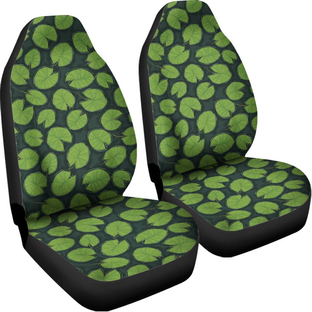 Water Lily Pads Pattern Print Universal Fit Car Seat Covers