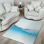 Water Wave Print Area Rug