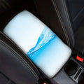 Water Wave Print Car Center Console Cover